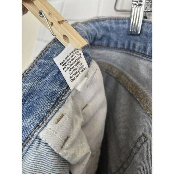 So High Rise Straight Distressed Blue Jeans Women's Juniors Size 9/29W - Picture 10 of 12